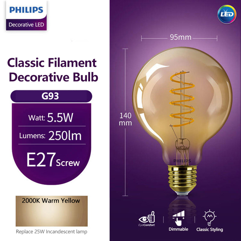 Philips LED G93 Klasik Filamen - Philips Bulb Led Classic incelemesi ve fiyatı